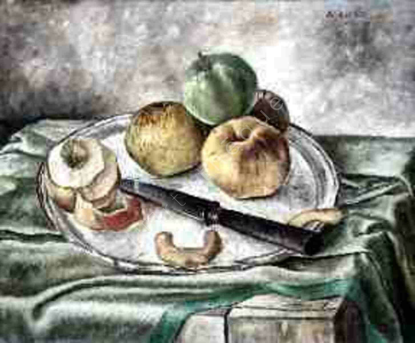 Pommes et couteau