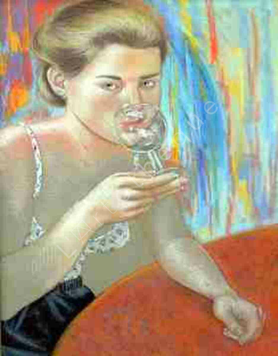 Jeune fille au verre